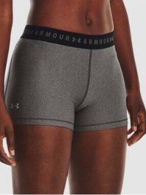 Under Armour Women's HeatGear Shorty Compression Shorts Size Medium M EUC